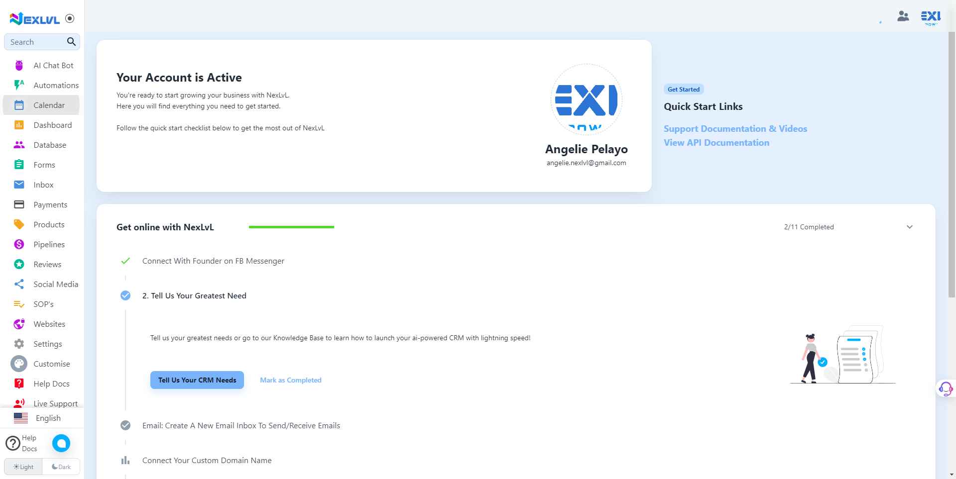 NexLvL Calendar