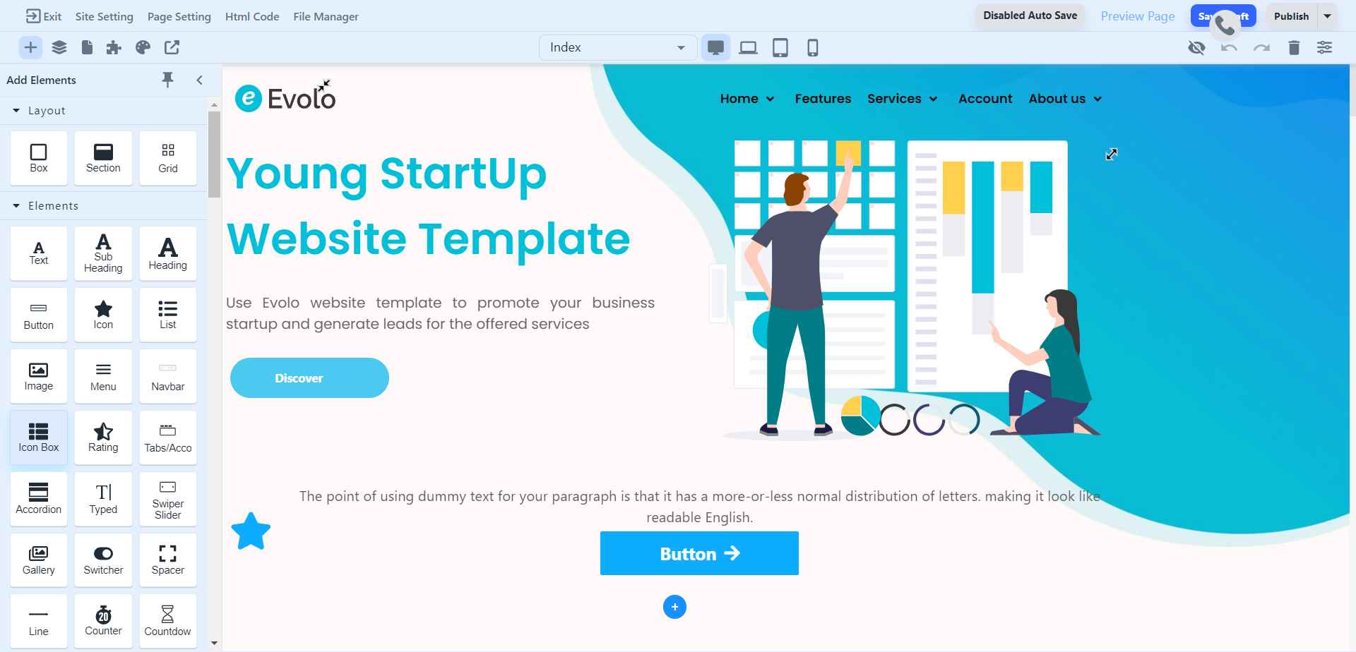 How to use Icon Box Element