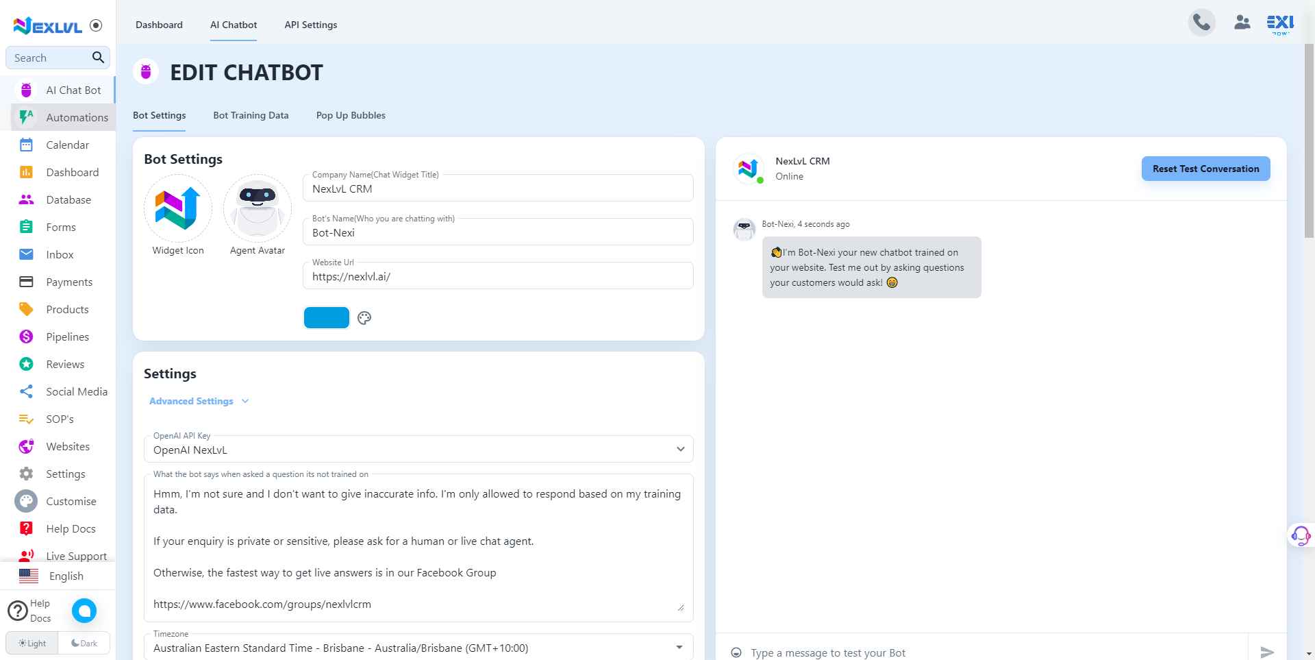 Re-Train Your AI Chatbot