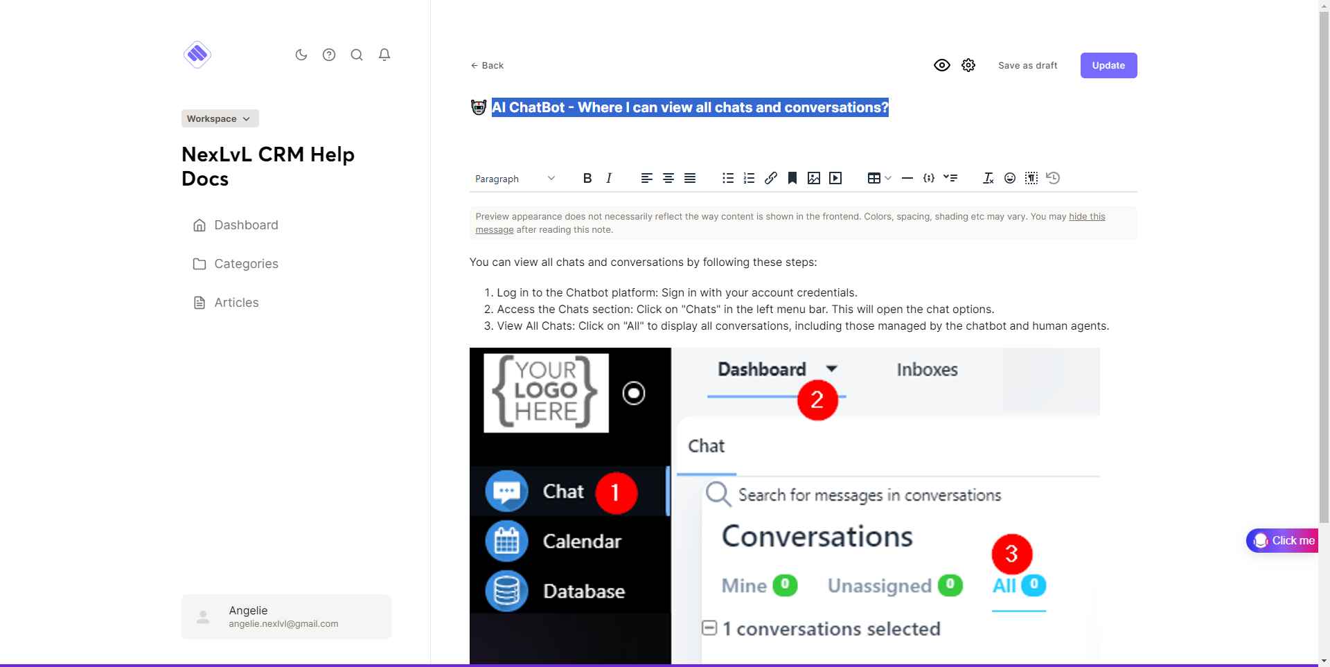Find Your AI Chatbot inbox
