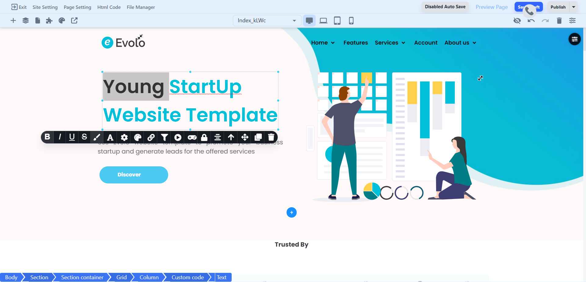 How to apply different colors