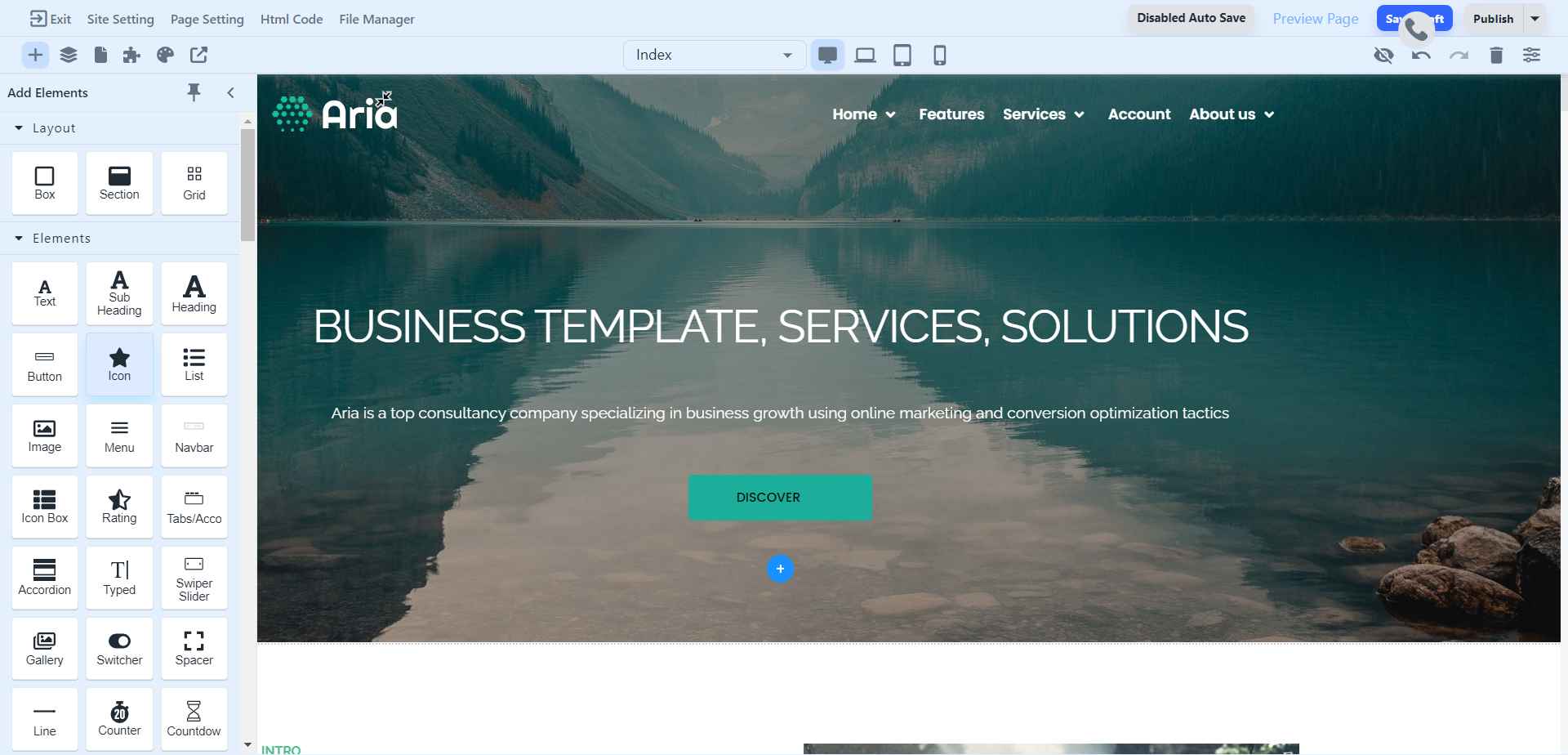 How to use Icon Element