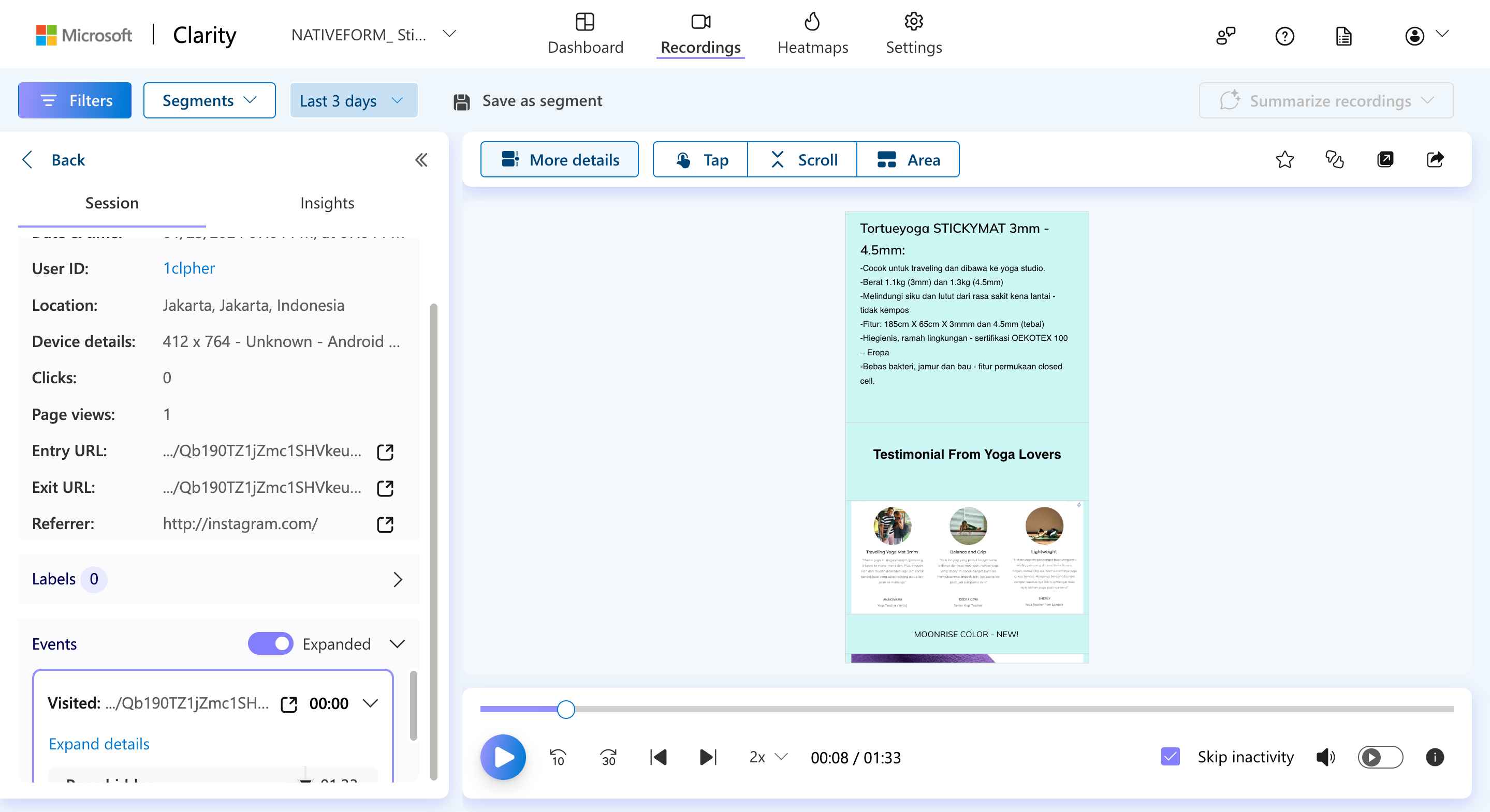 Analyzing User's Journey 👋