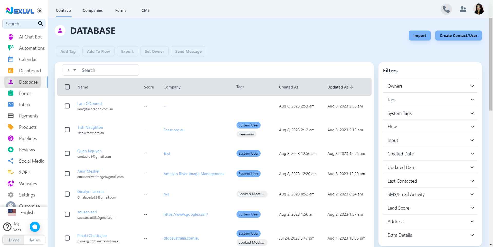 Create User or Member Login