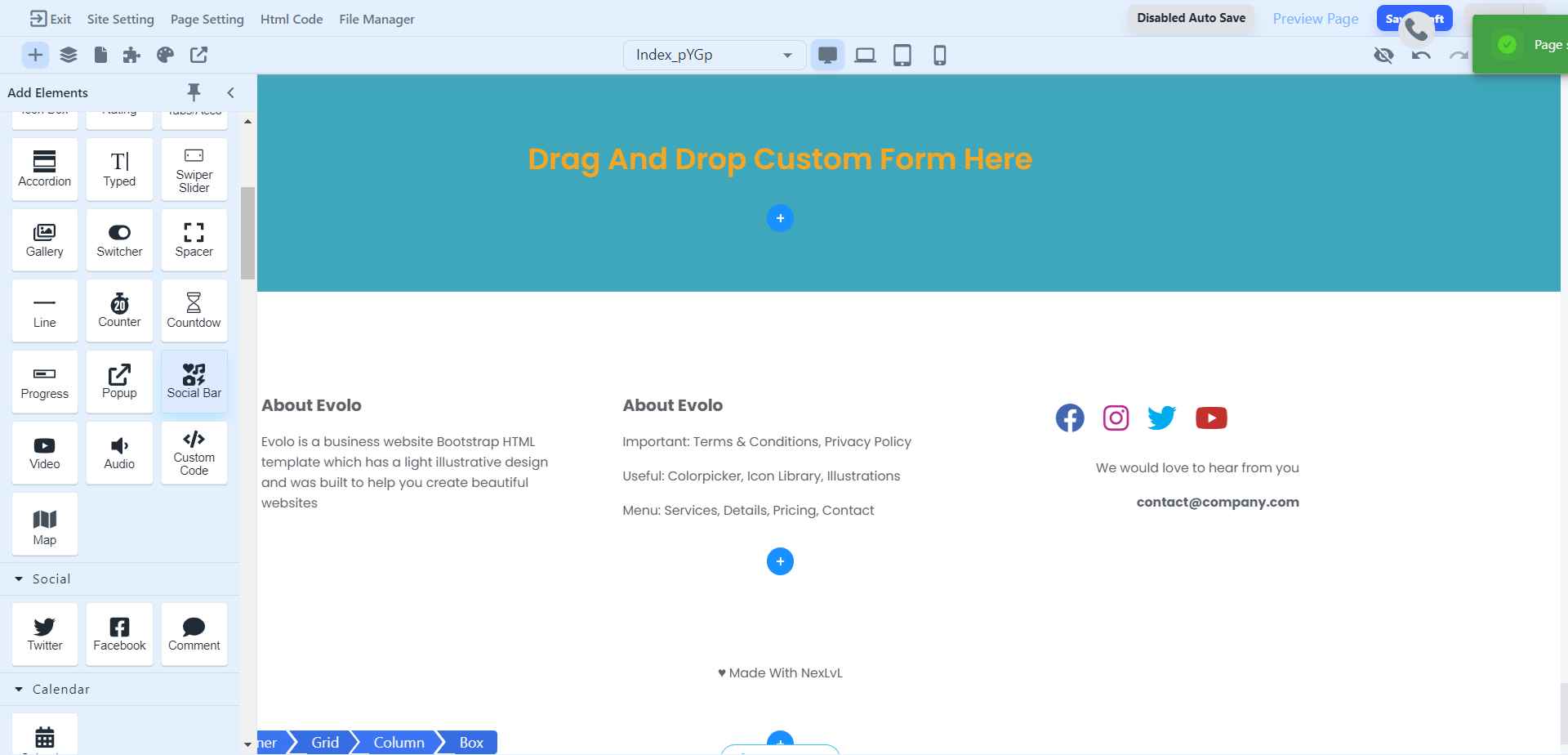 How to use Social Bar