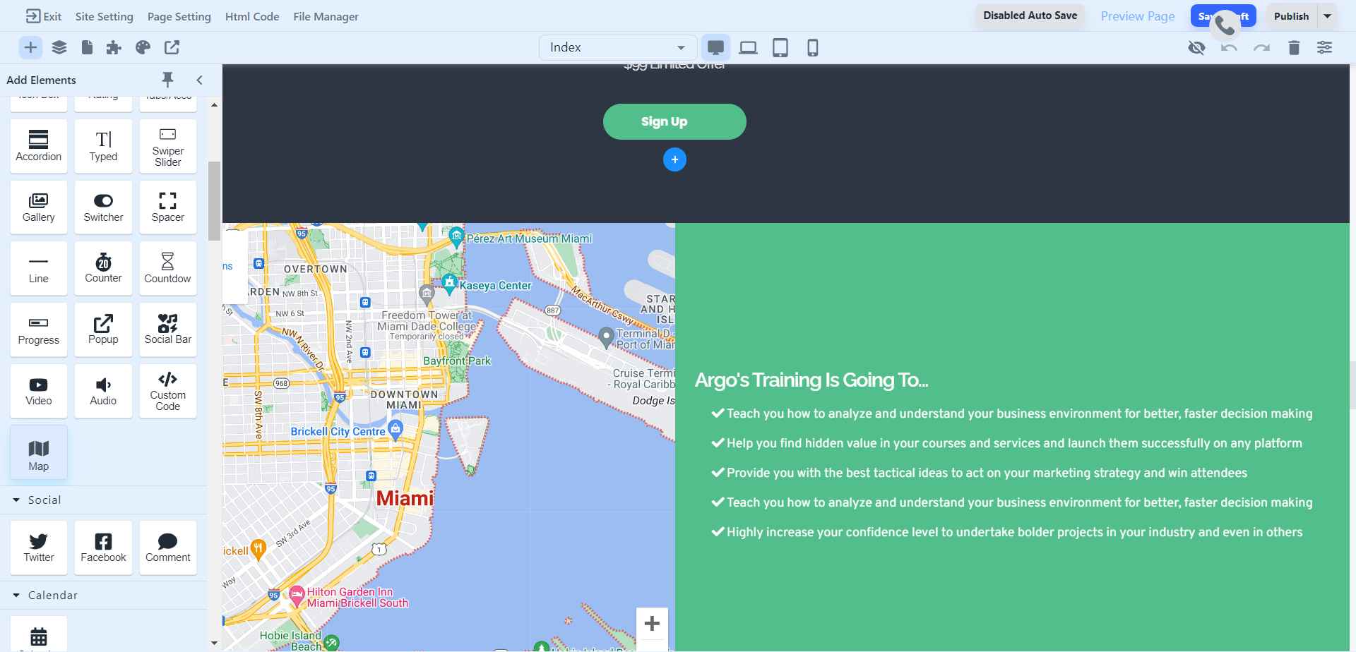 How to use Map Element