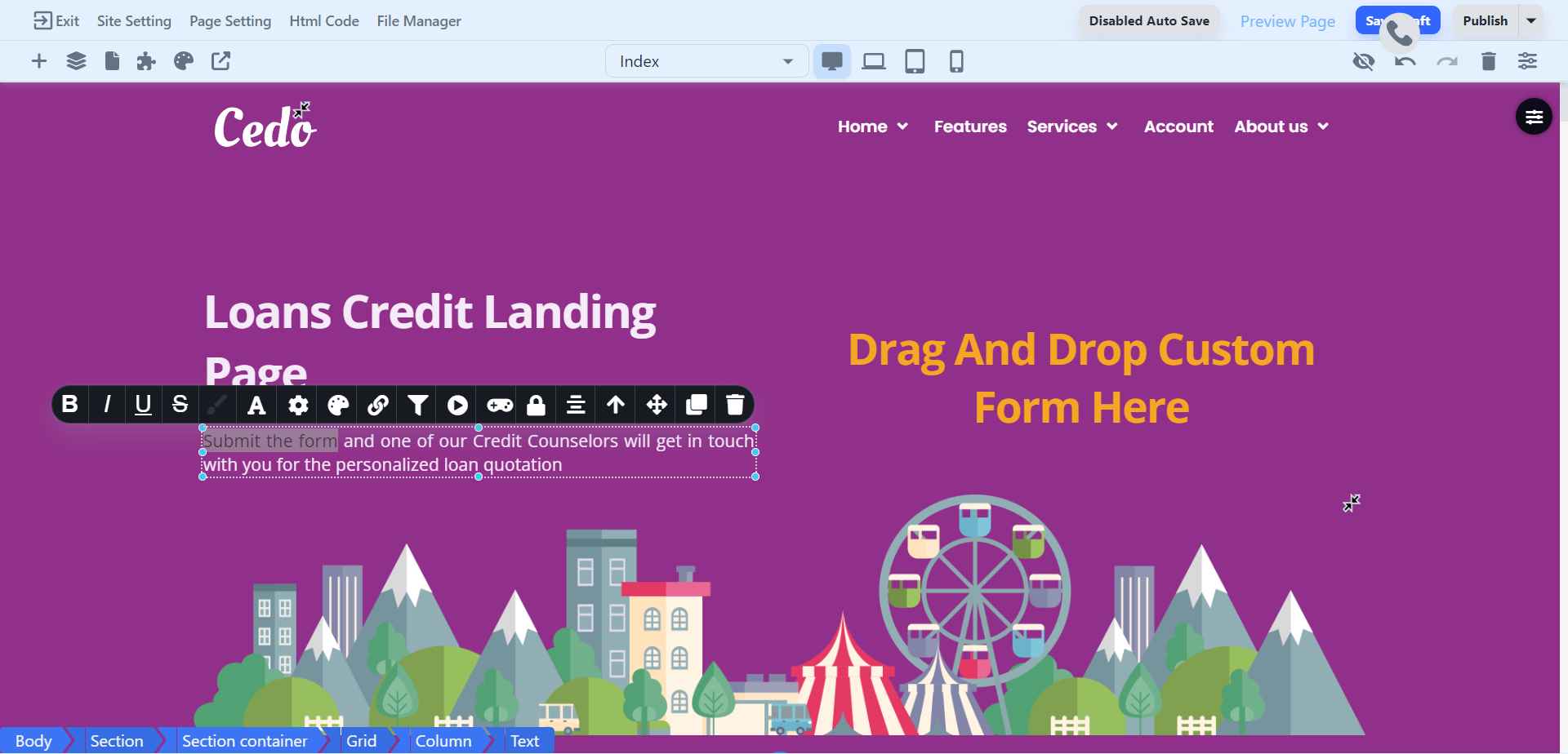 Add link on selected text